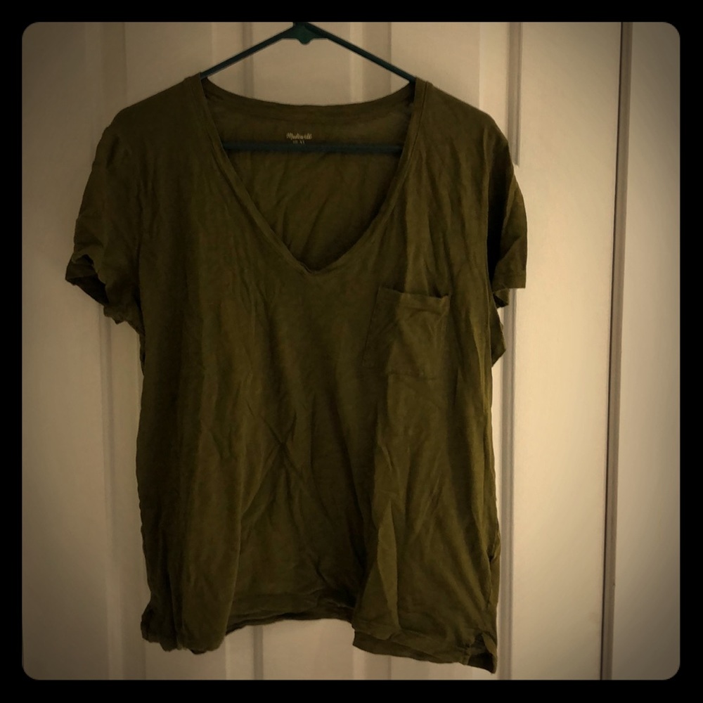 Madewell Whisper Cotton V-neck Pocket T